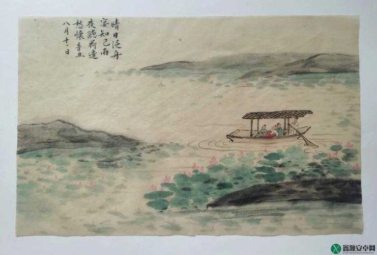 老人船上弄雨荷好吗：一幅别样的画卷