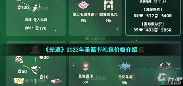 光遇圣诞节限定礼包价格公布：最新售价说明及优惠活动信息览