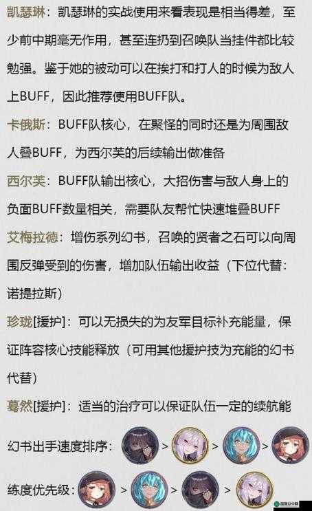 幻书启世录：凯瑟琳开局至强阵容搭配攻略解析